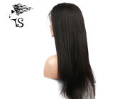 Natural Black Heavy Yaki Straight Human Straight Lace Front Wigs With 100% Brazilian Hair
