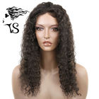 Black Curly African American Human Hair Wigs , 100% Virgin Natural Hair Lace Front Wigs