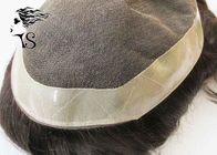 Medium Density Male Thin Skin Hair Replacement Systems Toupee With French Lace